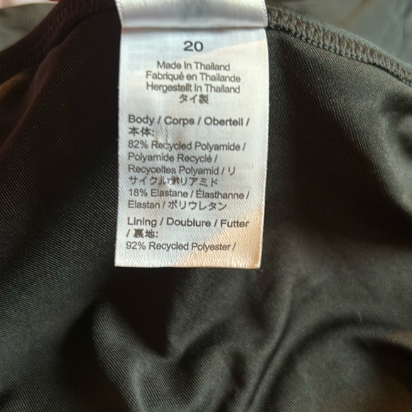 NWT Reimagined by J Crew black ruched one shoulder one piece swim dress - Picture 11 of 15